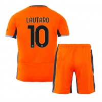 Inter Milan Lautaro Martinez #10 Replika babykläder Tredjeställ Barn 2023-24 Kortärmad (+ korta byxor)